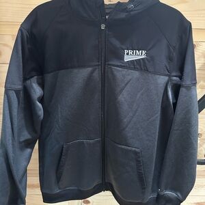 Black Prime Zip-Up Hoodie